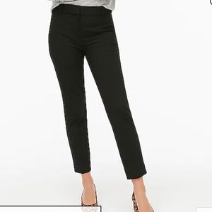 NWT: J Crew Factory - Slim cropped Ruby pant in stretch twill - BLACK
